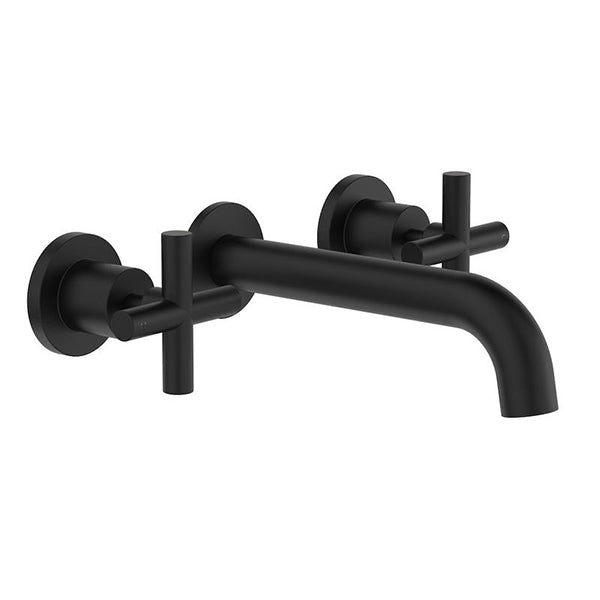 Clark Cross Lead Free Wall Basin/Bath Set 180mm - Matte Black