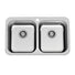 Clark Polar Double Bowl Overmount 1TH Kitchen Sink - The Blue Space