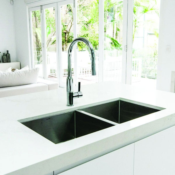 Clark Prism Double Bowl Undermount/Overmount Kitchen Sink