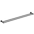 Clark Round Double Towel Rail - Matte Black