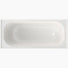 Clark Round Rectangle Inset Shower Bath without Overflow 1675mm - The Blue Space