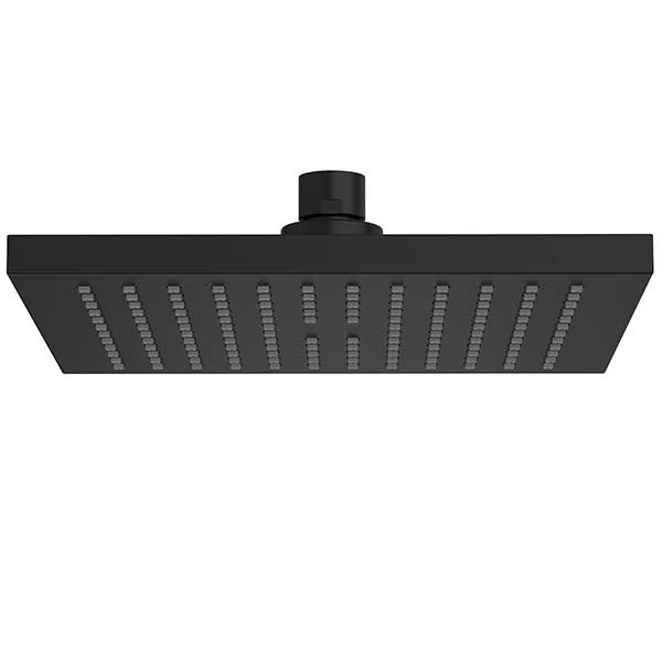 Clark II Square Overhead Shower - Matte Black