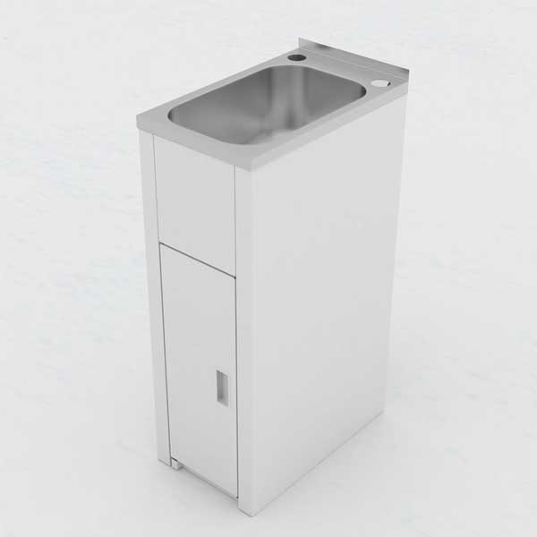 Clark Utility Mini 16 Litre Laundry Sink Tub & Cabinet for Small Laundries - The Blue Space