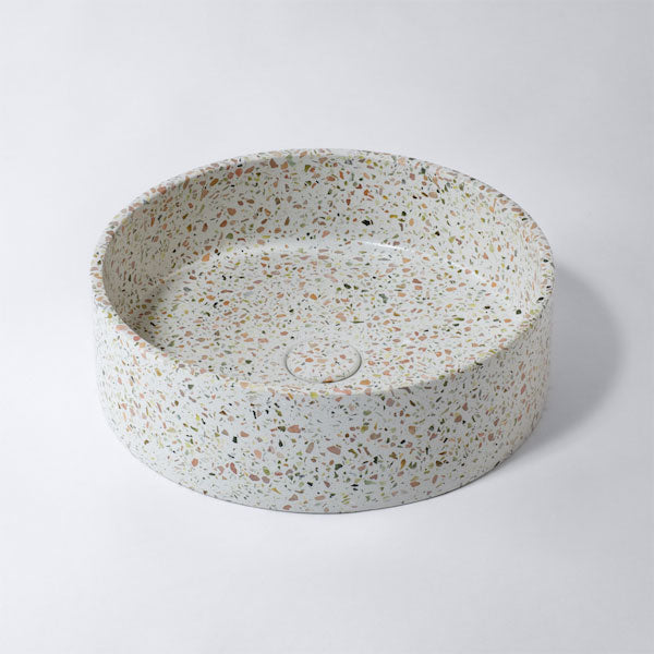 Eight Quarters Terrazzo 390mm Circle Above Counter Basin - Siena