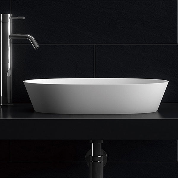Kaskade Solaya Stone Basin Matte White