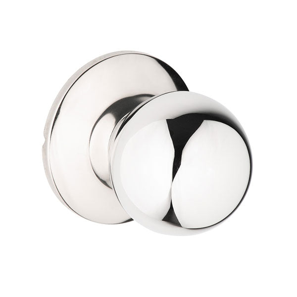 Lane Bala Dummy Knob Door Handle On Round Rosette Polished Stainless Steel