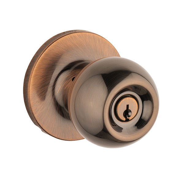Lane Bala Entrance Knob Door Handle Set Round Rosette Antique Bronze