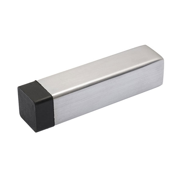 Lane Bullet Door Stop Square Brushed Satin Chrome