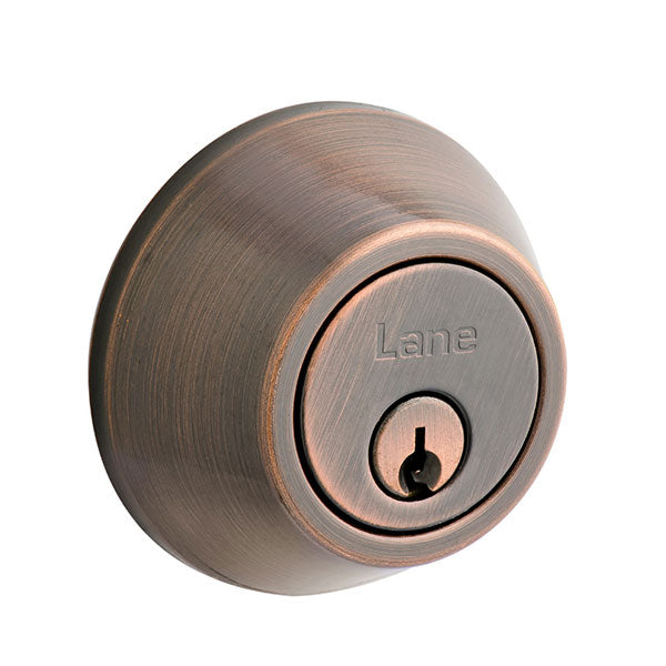Lane Double Cylinder Deadbolt Antique Bronze