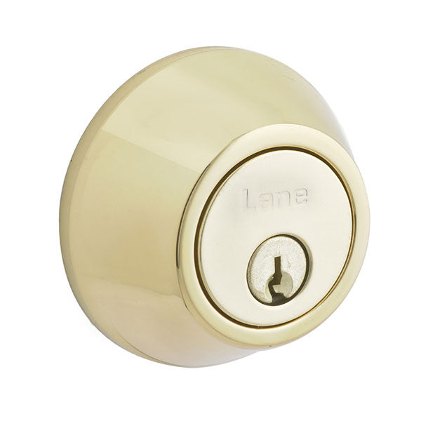 Lane Double Cylinder Deadbolt Polished Brass