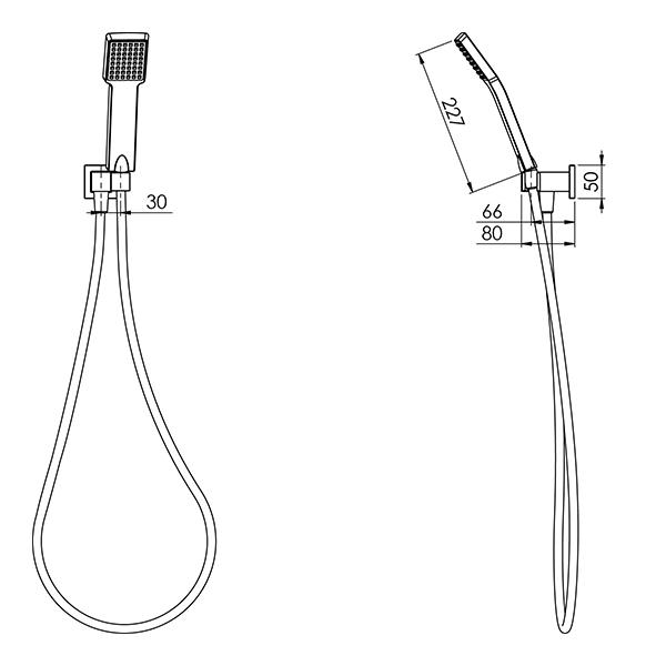Phoenix Lexi Hand Shower - Brushed Nickel