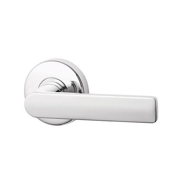 Lockwood Element L3 Velocity Passage Lever Door Handle Set Large Round Rose Chrome