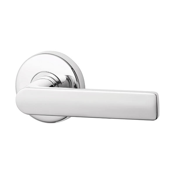 Lockwood Element L3 Velocity Passage Lever Door Handle Set Large Round Rose Chrome