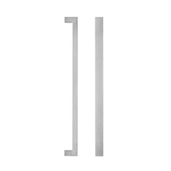 Lockwood Entrance Pull Handle 143 Satin Stainless Steel - The Blue Space