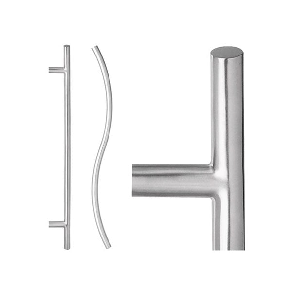 Lockwood Entrance Pull Door Handle 147 Satin Stainless Steel