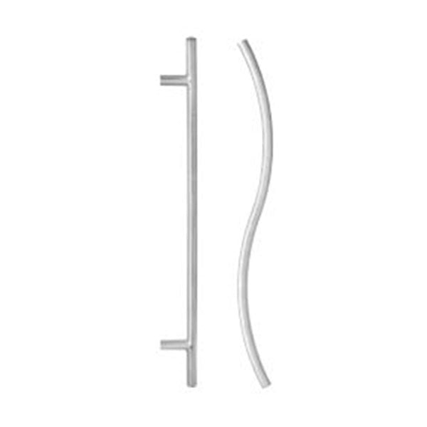 Lockwood Entrance Pull Door Handle 147 Satin Stainless Steel