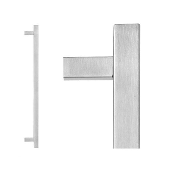 Lockwood Entrance Pull Door Handle 145 Satin Stainless Steel