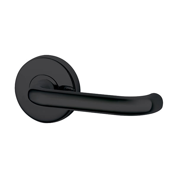 Lockwood Gidgee L37 Velocity Passage Lever Door Handle Set Large Round Rose Matte Black