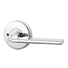 Lockwood Glide L4 Velocity Privacy Lever Set Large Round Rose Chrome Plate - The Blue Space