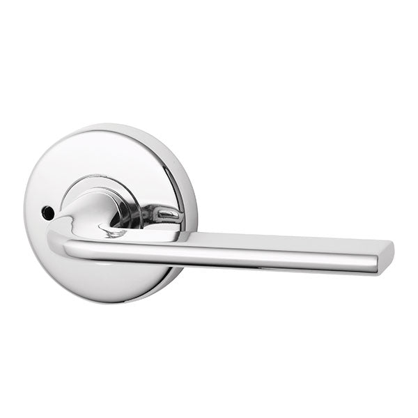 Lockwood Glide L4 Velocity Privacy Lever Door Handle Set Large Round Rose Chrome