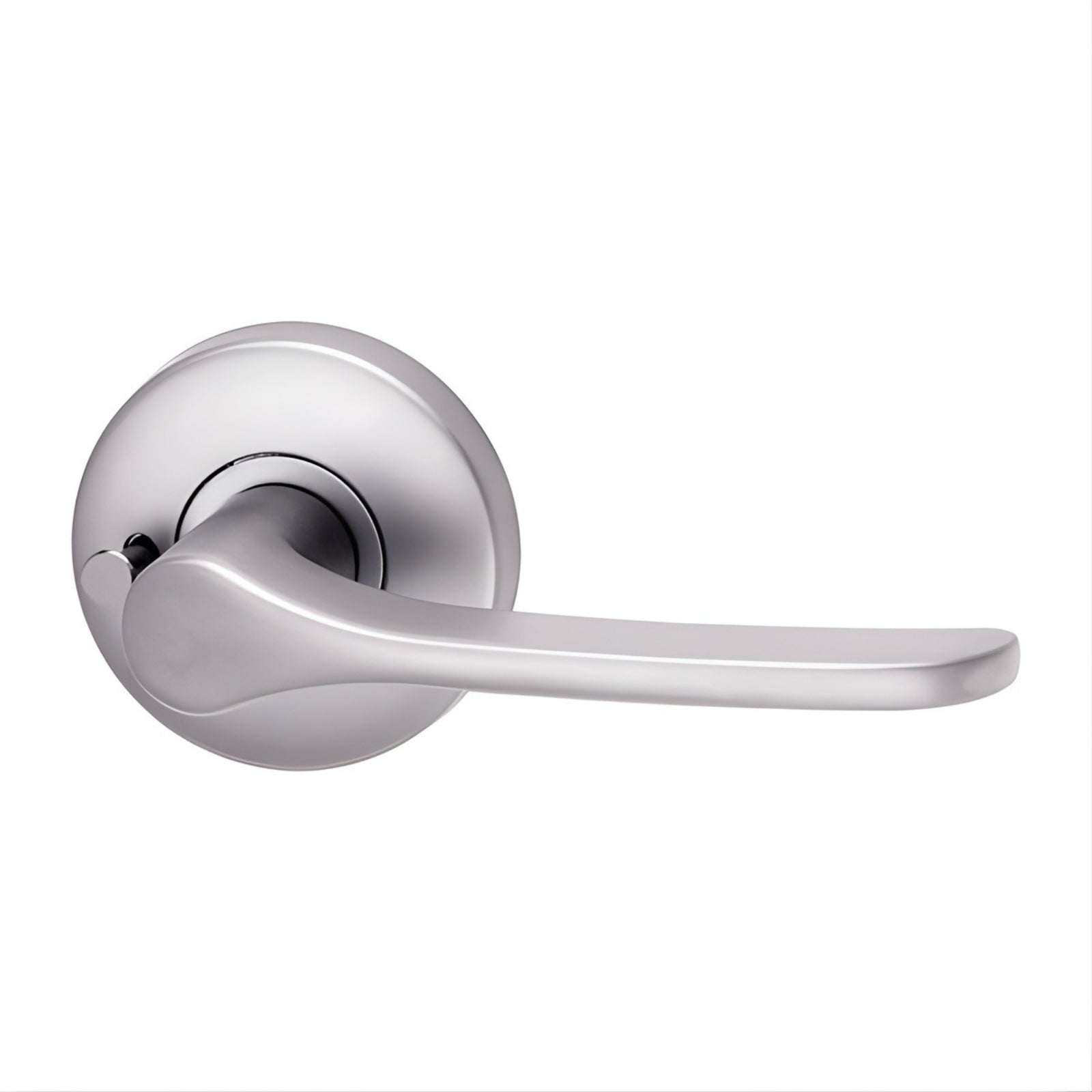 Lockwood Saltbush L34 Velocity Privacy Lever Set Large Round Rose Satin Chrome Pearl - The Blue Space