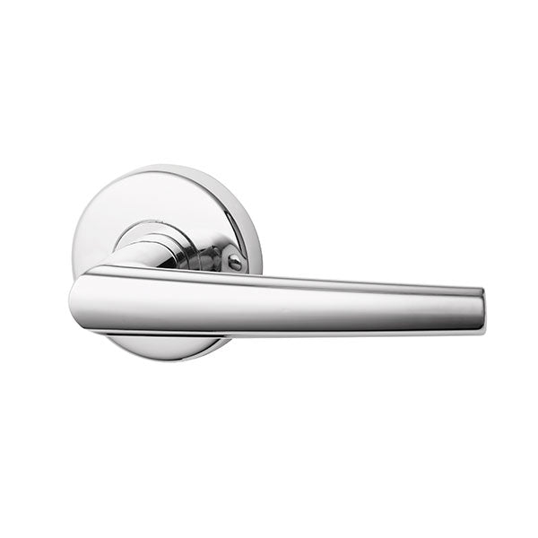 Lockwood Spire L2 Velocity Passage Lever Door Handle Set Large Round Rose Chrome
