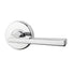 Lockwood Hakea L28 Velocity Passage Lever Set Large Round Rose Chrome Plate  - The Blue Space