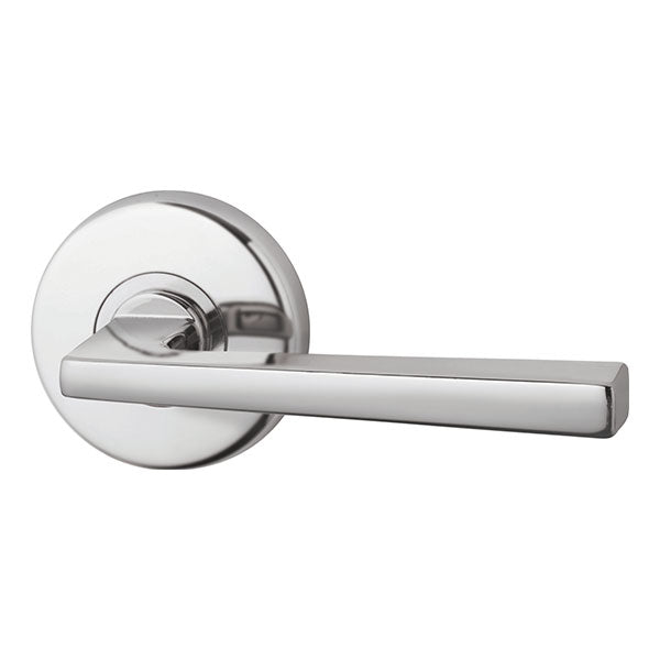 Lockwood Hakea L28 Velocity Passage Lever Set Large Round Rose Satin Chrome Pearl  - The Blue Space