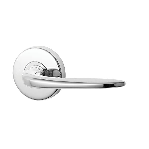 Lockwood Summit L1 Velocity Passage Lever Set Large Round Rose Satin Chrome Pearl  - The Blue Space