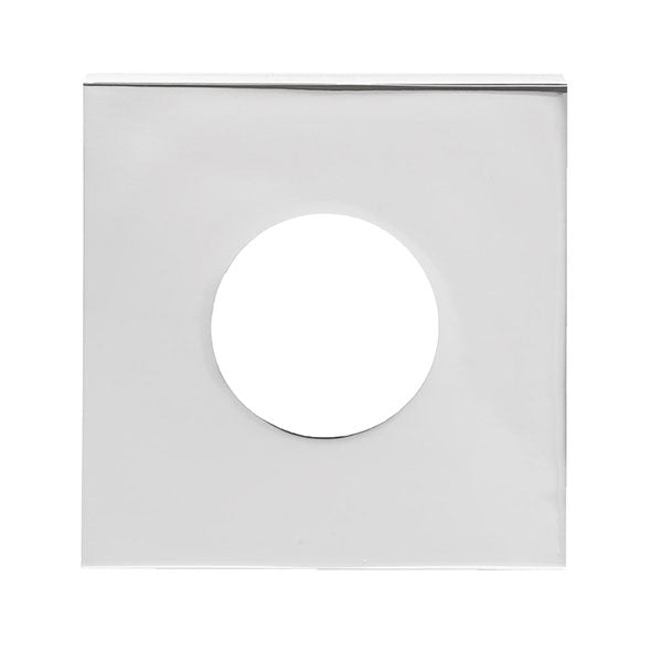 Lockwood Velocity Series Square Trim Large Rose Passage Door Handle Set Chrome Plate