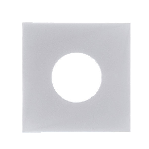 Lockwood Velocity Series Square Trim Large Rose Passage Door Handle Set Satin Chrome Pearl