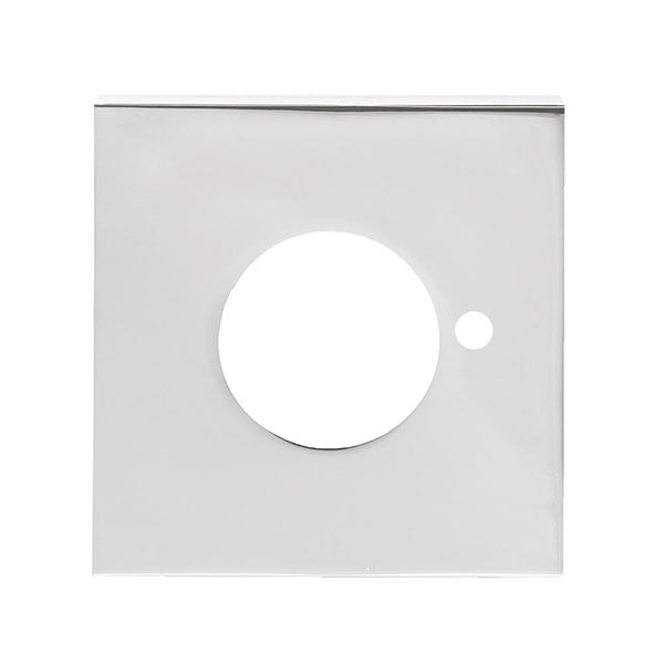 Lockwood Velocity Series Square Trim Large Rose Privacy Door Handle Set Chrome Plate