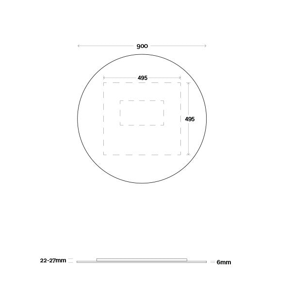 Marquis Orbit Mirror - 600mm to 1200mm
