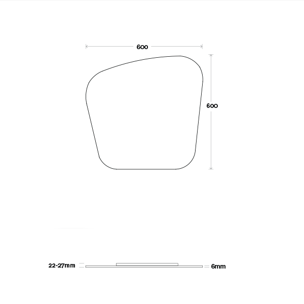 Marquis Solar Mirror - 500mm to 900mm