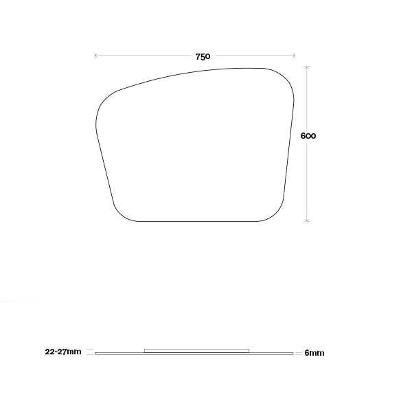 Marquis Solar Mirror - 500mm to 900mm
