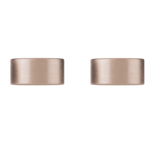 Meir Circular Wall Taps Champagne | The Blue Space