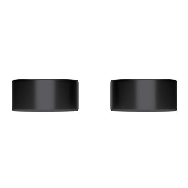 Meir Circular Wall Taps Matte Black