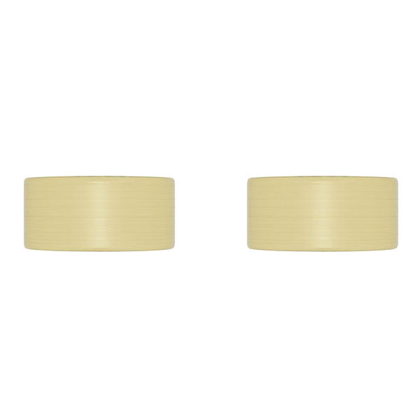 Meir Circular Wall Taps Tiger Bronze