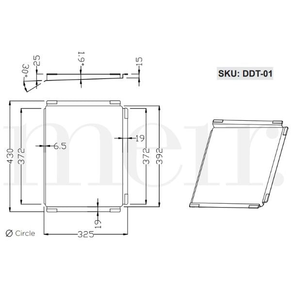 Meir Draining Tray -Brushed Bronze Gold