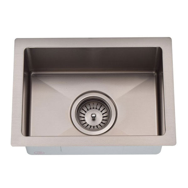 Meir Kitchen Mini Sink Single Bowl 272mm x 382mm - Brushed Nickel