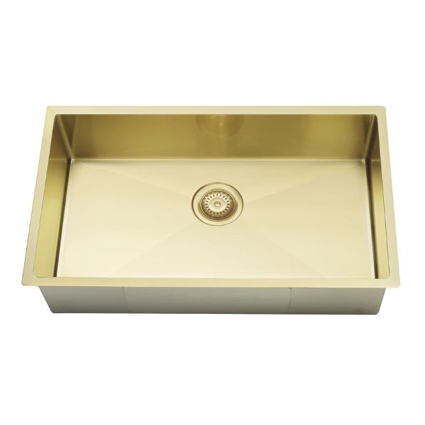 Meir Single Large Bowl Kitchen Sink 760mm - Tiger Bronze