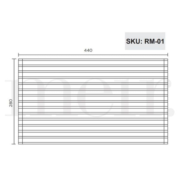 Meir Stainless Steel Sink Roll Mat -Stainless Steel