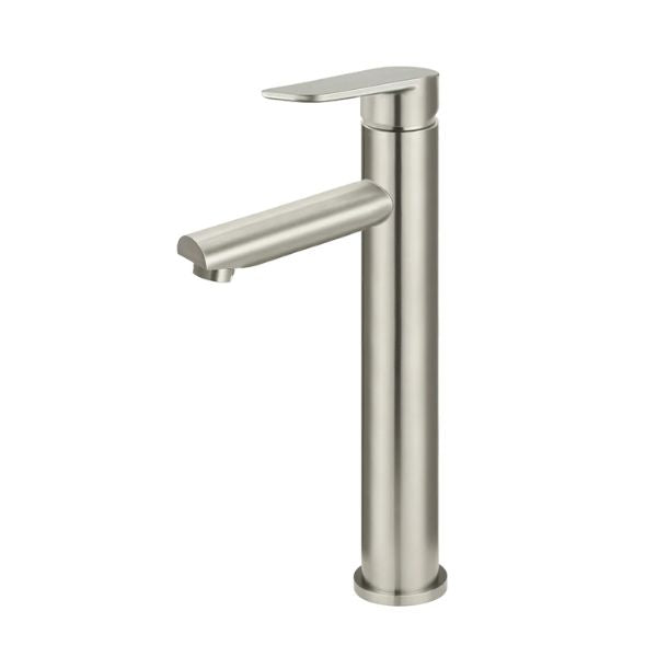 Meir Paddle Round Tall Basin Mixer - Brushed Nickel