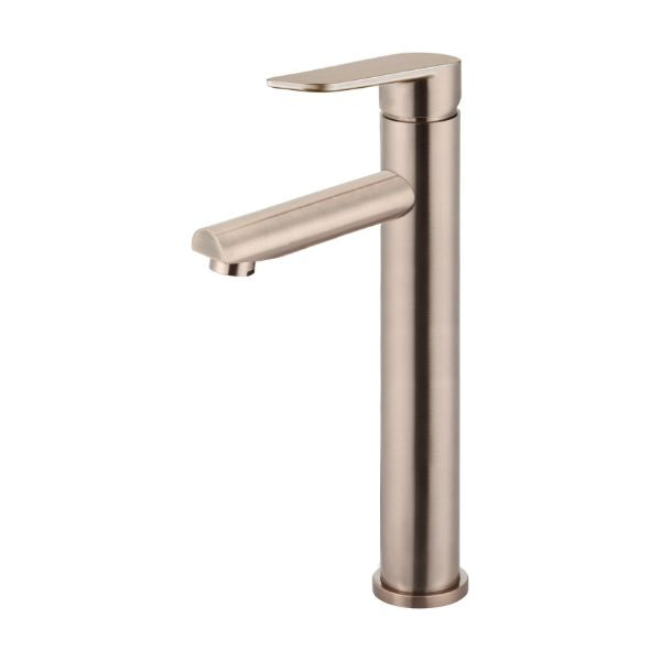 Meir Paddle Round Tall Basin Mixer - Champagne