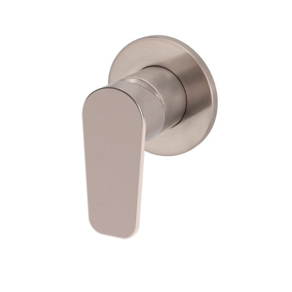 Meir Paddle Round Wall Mixer Champagne