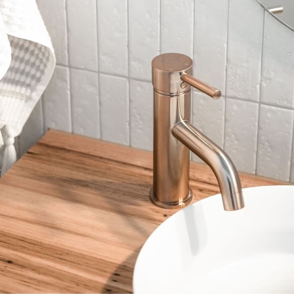 Meir Piccola Basin Mixer - Champagne