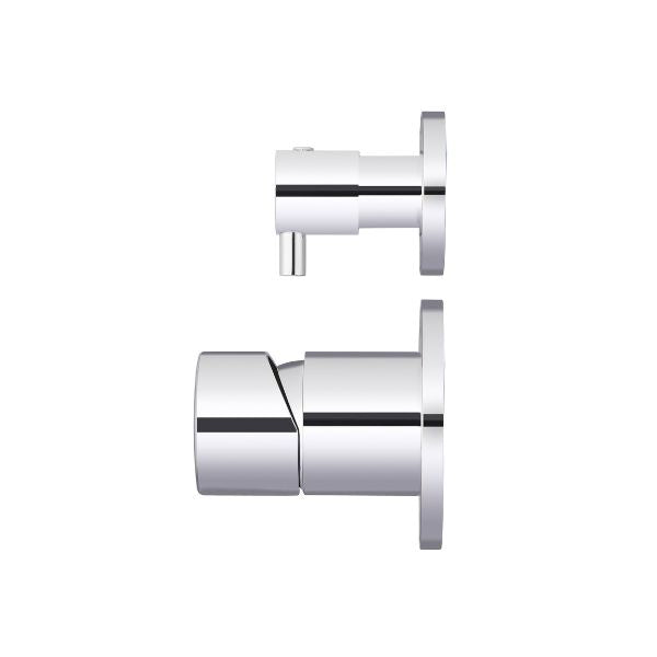 Meir Pinless Round Wall Mixer with Diverter Chrome