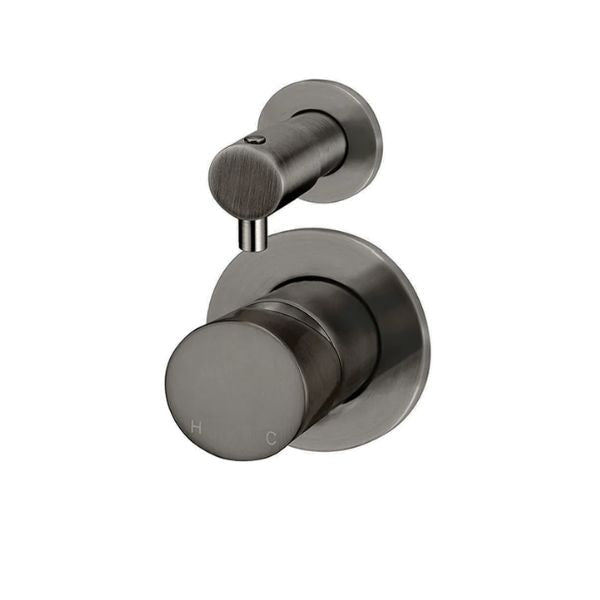 Meir Pinless Round Wall Mixer with Diverter Shadow - The Blue Space