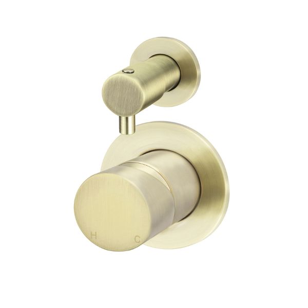 Meir Pinless Round Wall Mixer with Diverter Tiger Bronze