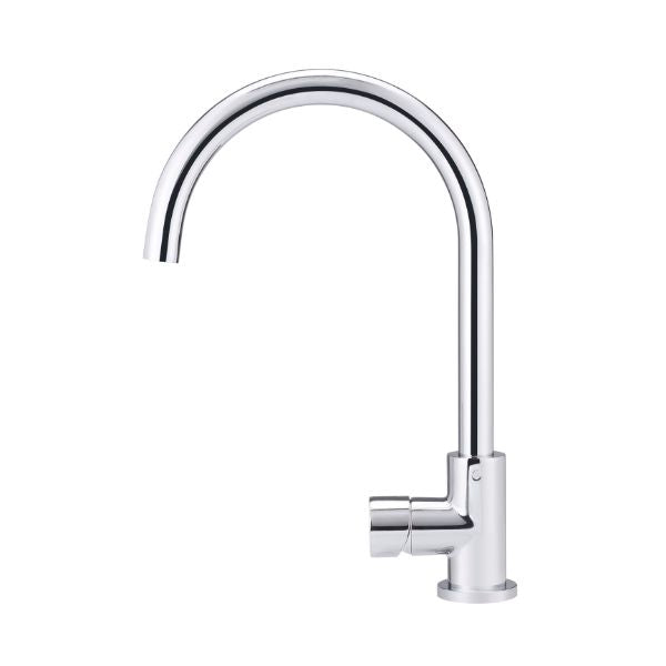 Meir Pinless Round Kitchen Sink Mixer Tap Chrome